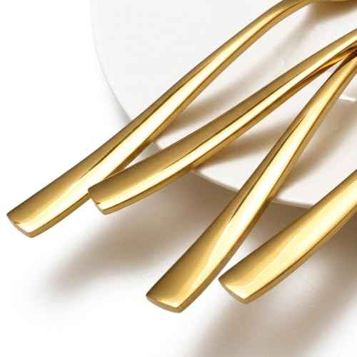 8 Piece Gold Spoons Set (8 Count)