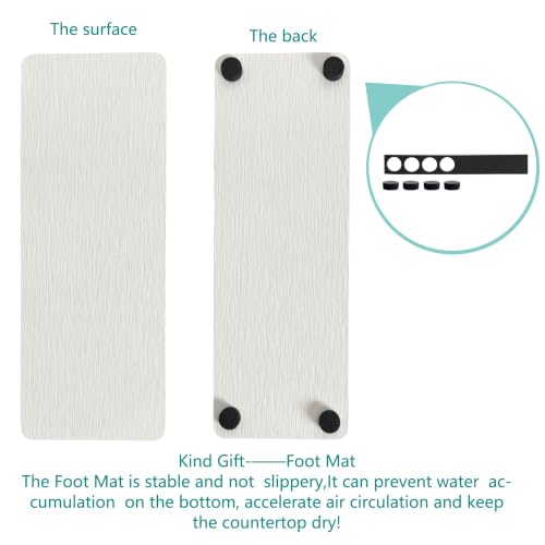 2Pcs Sink Stone Soap Tray Water Absorbing Diatomite Coaster (2 Count)