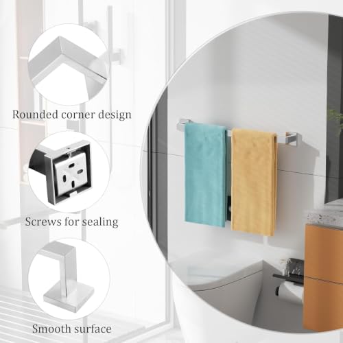24 Inch Towel Bar for Bathroom Wall Mounted