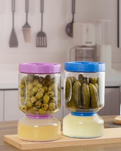 Pickle Jar with Strainer Flip (2 Count)