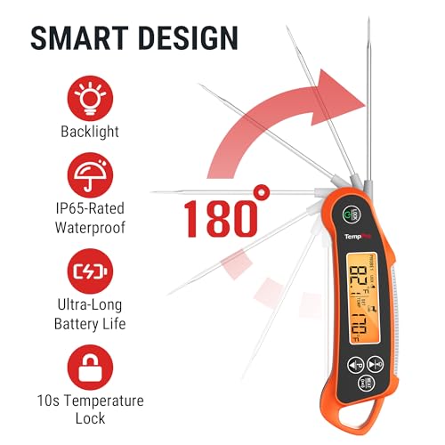 TempSwift 2 Probes Meat Thermometer Digital with 2 Display Channels