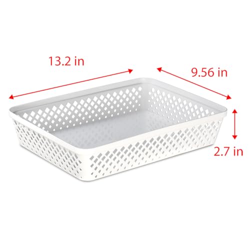 Plastic Storage Basket Set (3 Count)