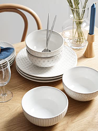 Ceramic Dishes Set for 4 (8 Count)