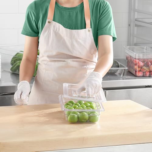 6 PCS Clear Food Pan Lids Universal 1 (6 Count)