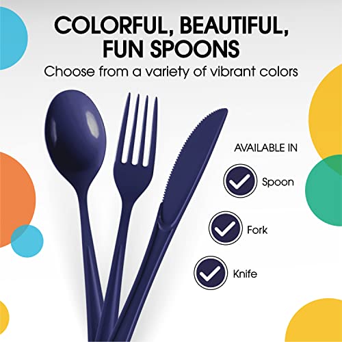 Party Solids Heavy Duty Plastic Cutlery (200 Count)