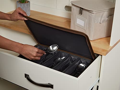 Flatware Storage Box with Removable Trays