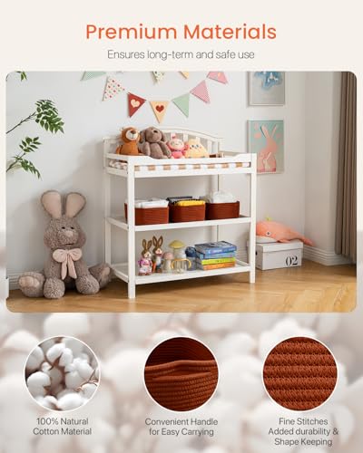 Small Woven Storage Basket for Organizing (3 Count)