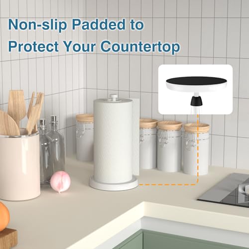 White Paper Towel Holder Countertop