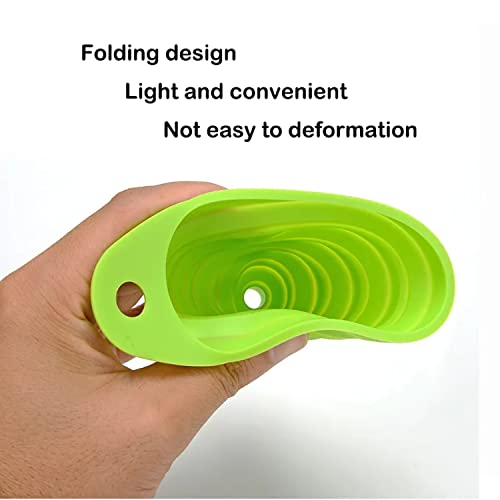 Set of 4 Silicone Collapsible Kitchen Funnel (4 Count)