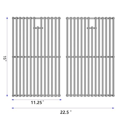 15 Inch Grill Cooking Grates Replacement for Weber 7522