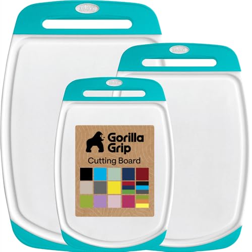 BPA Free Reversible Kitchen Cutting Board (3 Count)