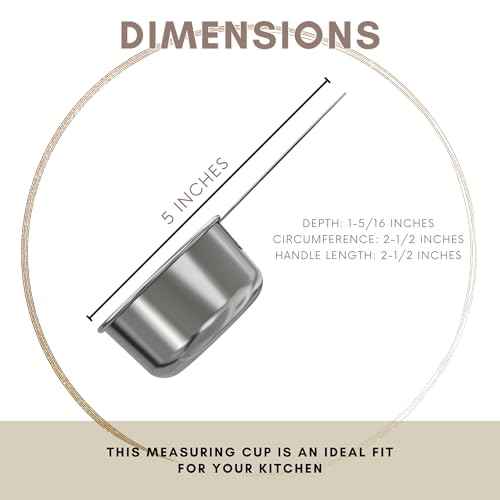 1 3 Cup Stainless Steel Measuring Cup (12 Count)