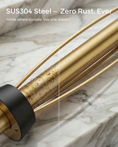 Gold Paper Towel Holder Under Cabinet with Damping Self Adhesive
