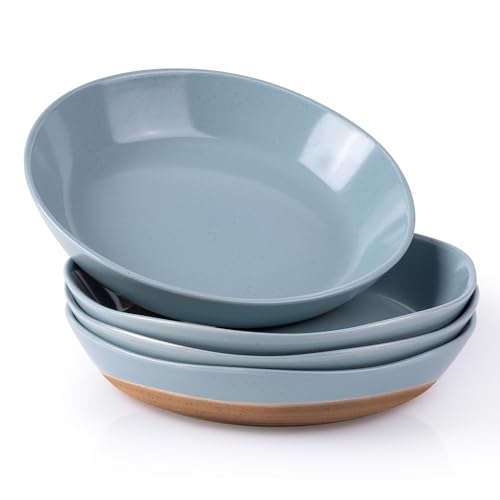 9.5'' Ceramic Large Pasta Bowls (4 Count)