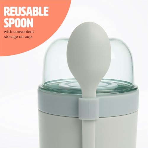 Travel Snack Cups with Spoons (2 Count)