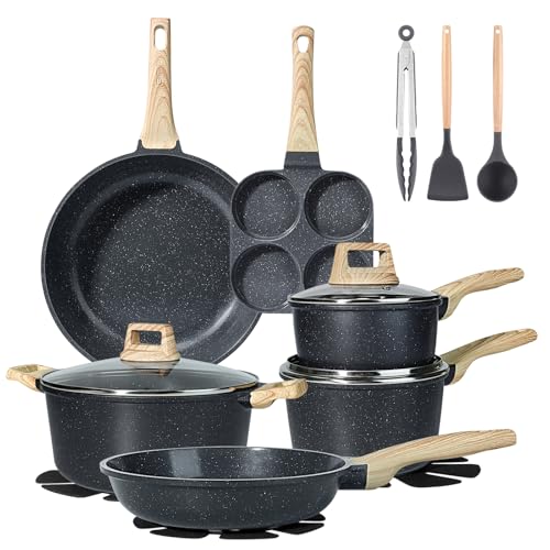 Ceramic Pots and Pans Set Non Stick