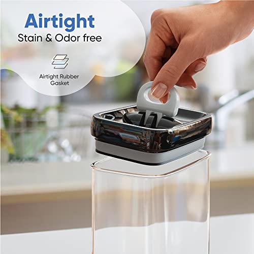 Airtight Food Storage Containers with Improved Lids (6 Count)