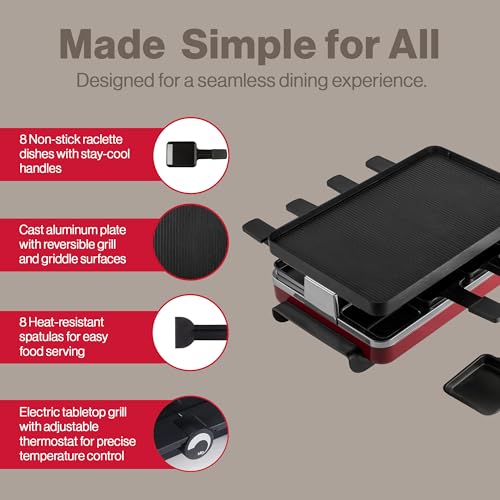 Classic Indoor Electric Raclette Grill