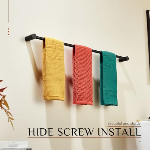 Towel Holder Black for Bathroom and Lavatory 36