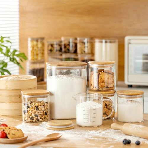 Large Glass Storage Containers 168oz&84oz (2 Count)