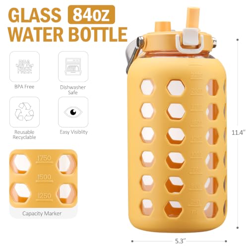 84 oz Glass Water Bottle