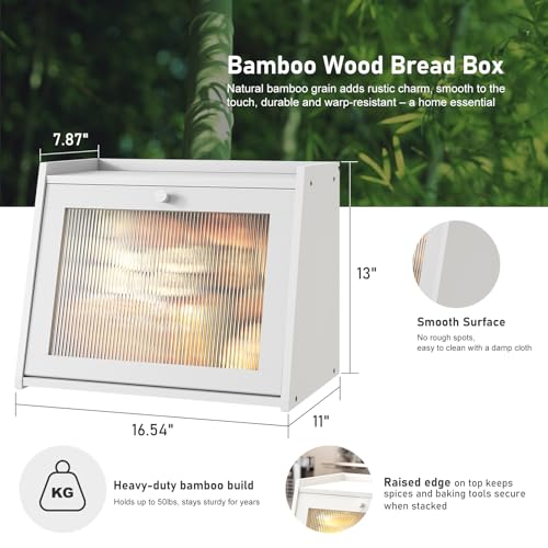Large Bread Box for Kitchen Counter