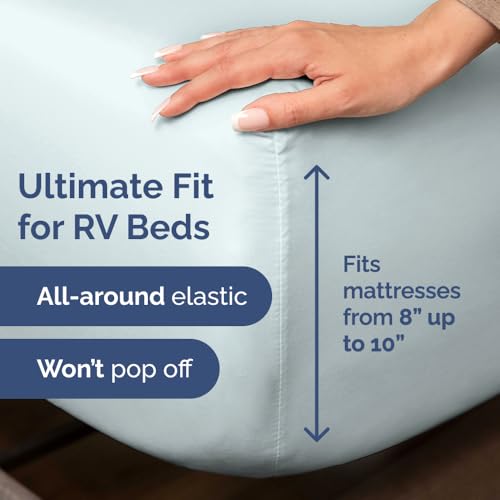 Short Queen Size 4 Piece Bed Sheet Set
