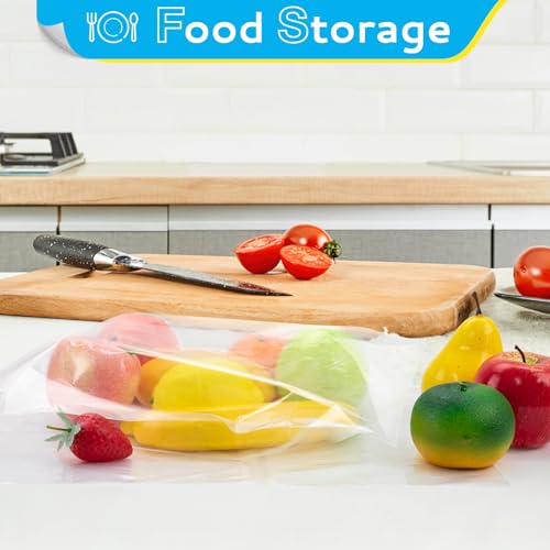 60Pcs 10"x13" Clear Large Plastic Zip Bag (60 Count)