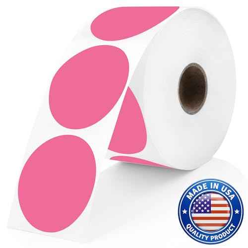 Bright Pink Thermal Labels (735 Count)
