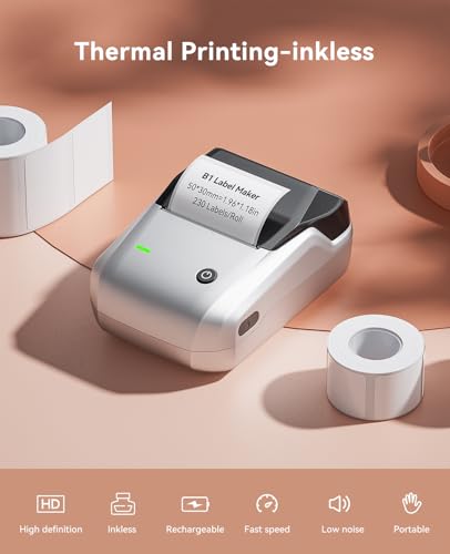 B1 Label Maker Machine with 3 Tapes