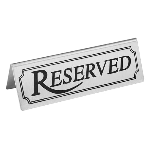 Stainless Steel Table Tent Sign (6 Count)