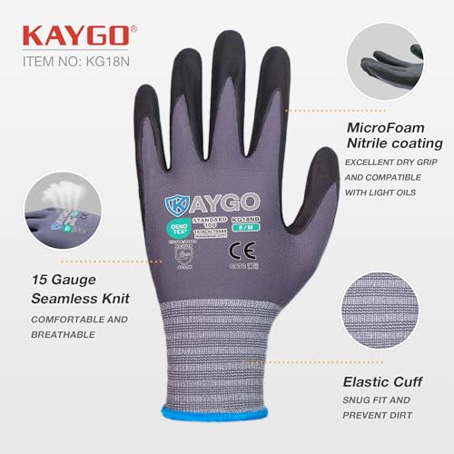 Safety Work Gloves (12 Count)