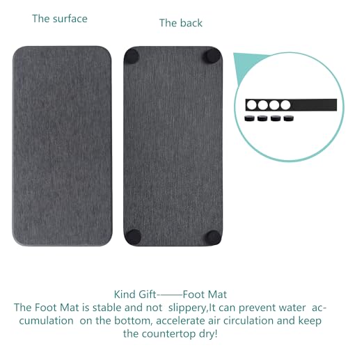 2Pcs Stone Soap Trays Water Absorbing Diatomite Coaster (2 Count)