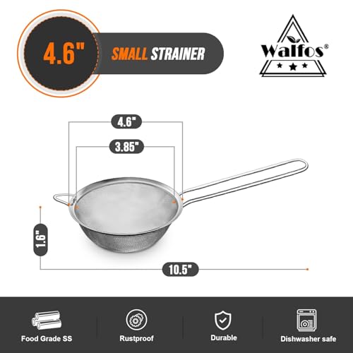 4.6 Inch Fine Mesh Strainer
