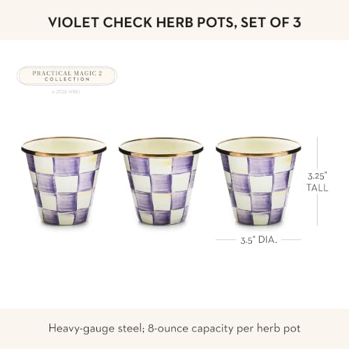 Enamel Herb Pot Set (3 Count)