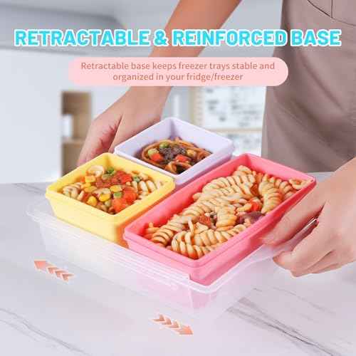 Silicone Freezer Molds with Lids (6 Count)