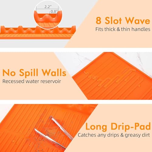 Silicone Griddle Tool Mat for Flat Top Grills (2 Count)