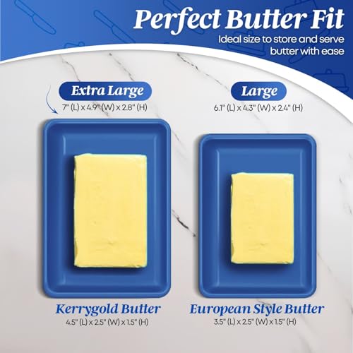 Extra Large Ceramic Butter Dish with Lid