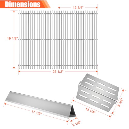 7524 7528 Cooking Grates 7622 Heat Deflectors 7620 Flavorizer Bars for Weber Genesis Grill Replacement Parts E