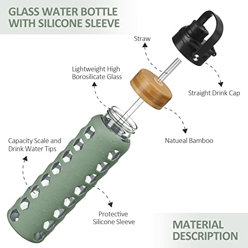 Glass Water Bottle