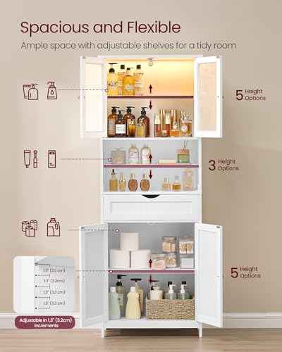 Storage Cabinet with LED Lights