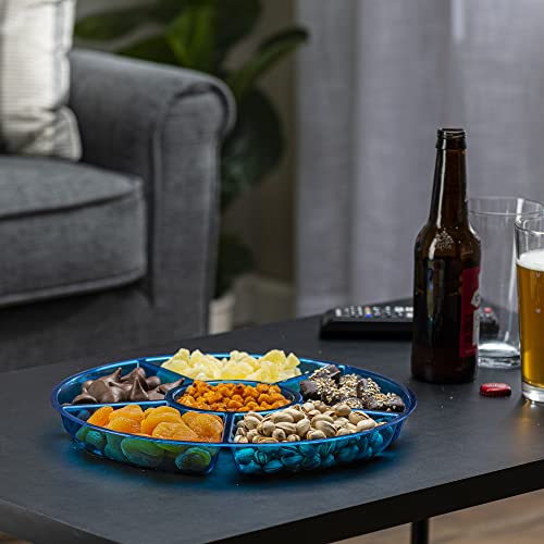 6 Sectional Round Plastic Serving Tray