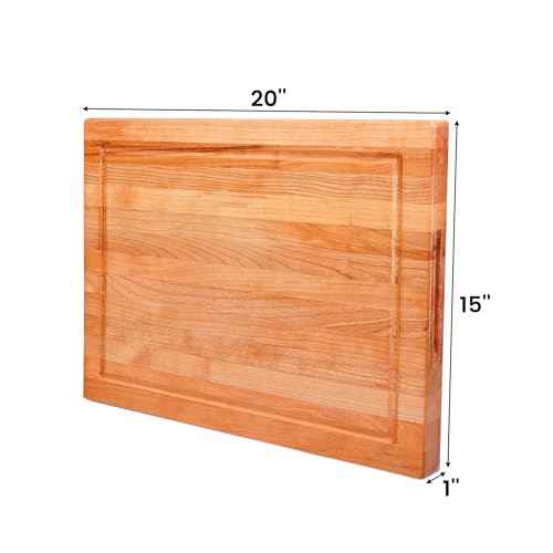 Solid Cherry Wood Cutting Board for Kitchen