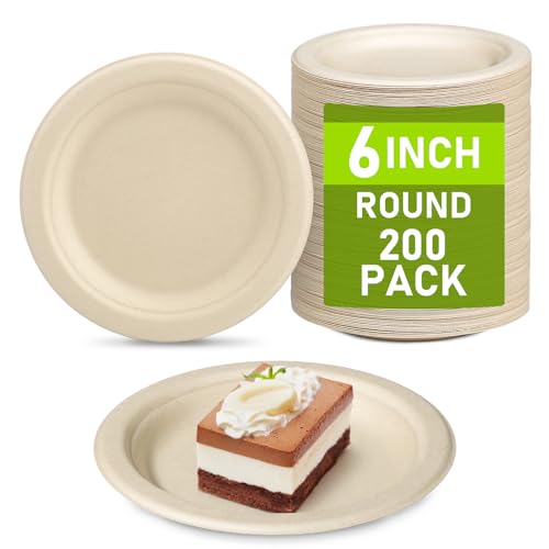 Small Paper Plates 6 inch (200 Count)