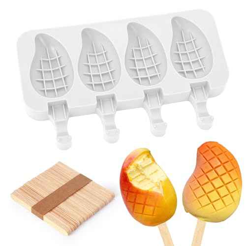Mango Shape Silicone Popsicle Molds
