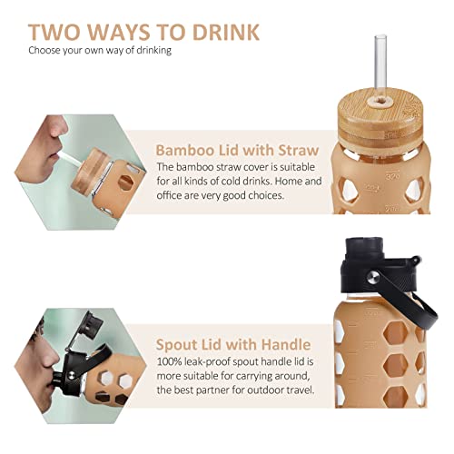 Glass Water Bottle