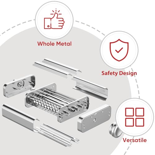 3-in-1 Pasta Attachment for KitchenAid Stand Mixers, Roller & Cutter