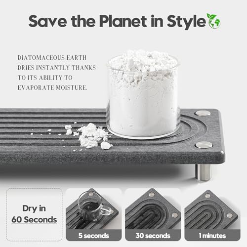 Water Absorbing Stone Sink Caddy Kitchen Sink Organizer Tray