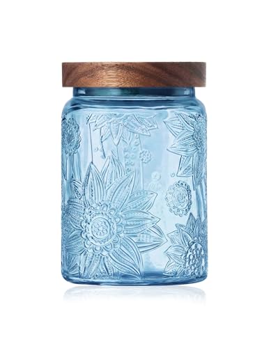 Glass Jar with Airtight Wood Lid