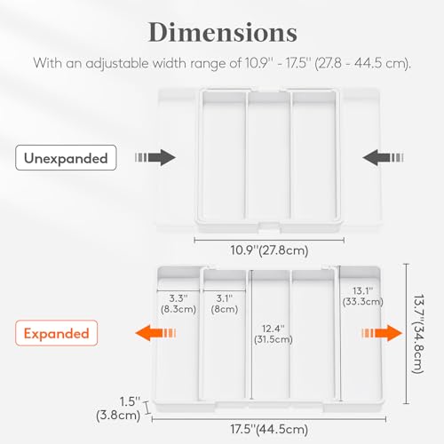 Utensil Organizer for Kitchen Drawers